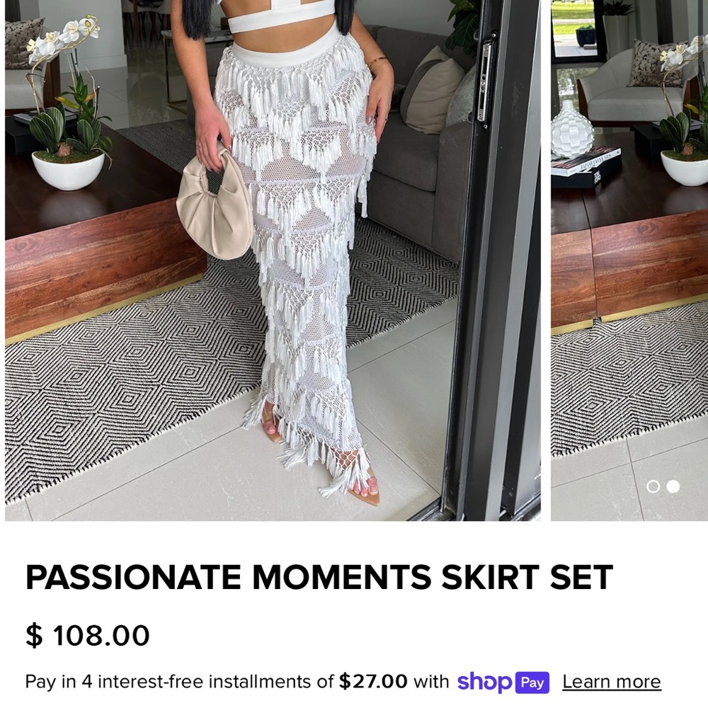 Passionate Moments White Skirt Set

Worn once. Beautiful vacation outfit!